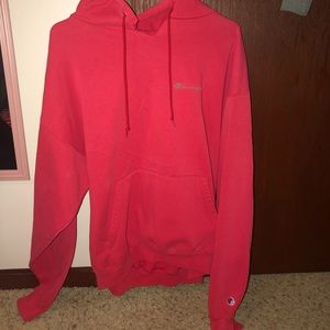 Red champion sweatshirt